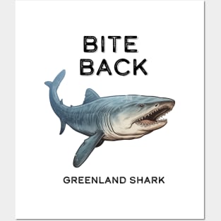 Greenland Shark Bite Back Posters and Art